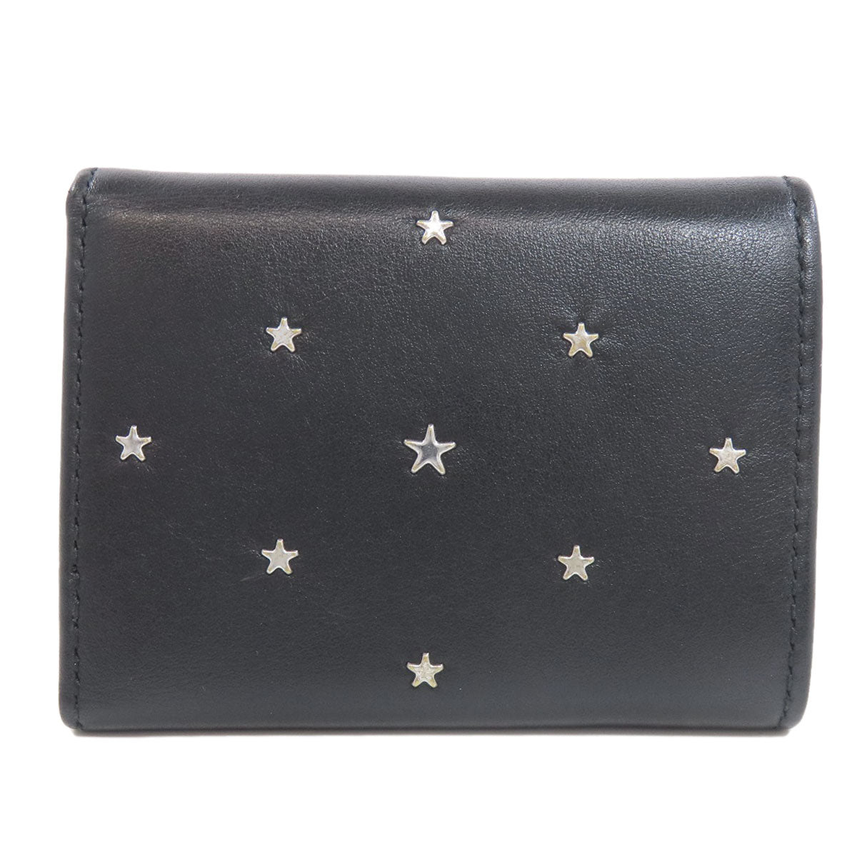 Jimmy Choo ジミーチュウ スターモチーフ 二つ折り財布（小銭入れあり） レザー レディース 中古