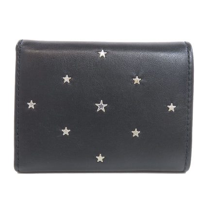 Jimmy Choo ジミーチュウ スターモチーフ 二つ折り財布（小銭入れあり） レザー レディース 中古