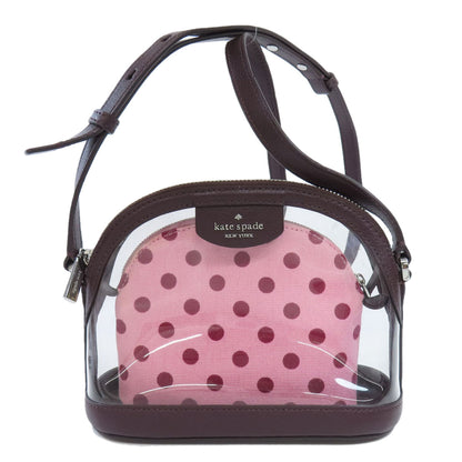 kate spade ケイトスペード ロゴ ショルダーバッグ ビニール レディース 中古