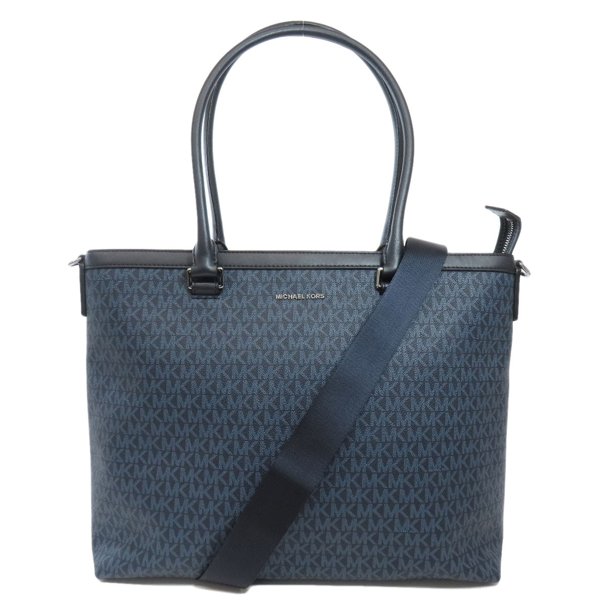 Michael Kors マイケルコース MKシグネチャー 2WAY トートバッグ PVC レディース 中古
