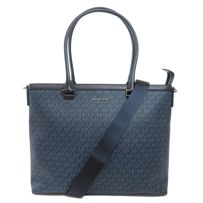 Michael Kors マイケルコース MKシグネチャー 2WAY トートバッグ PVC レディース 中古