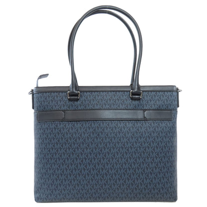 Michael Kors マイケルコース MKシグネチャー 2WAY トートバッグ PVC レディース 中古