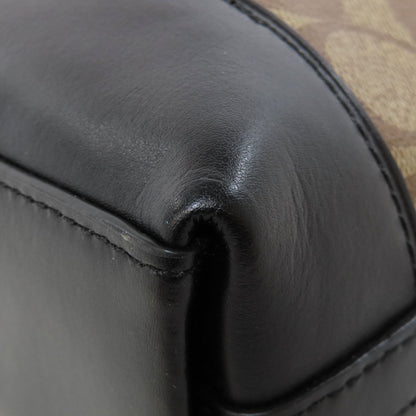 COACH コーチ F76674 シグネチャー ショルダーバッグ PVC レディース 中古
