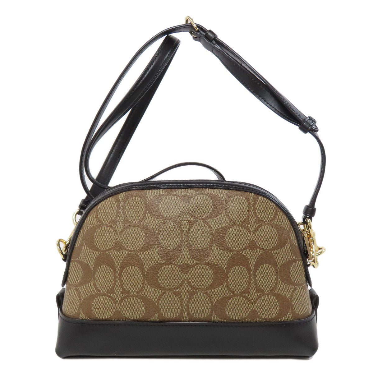 COACH コーチ F76674 シグネチャー ショルダーバッグ PVC レディース 中古