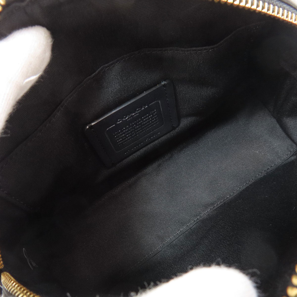 COACH コーチ F76674 シグネチャー ショルダーバッグ PVC レディース 中古