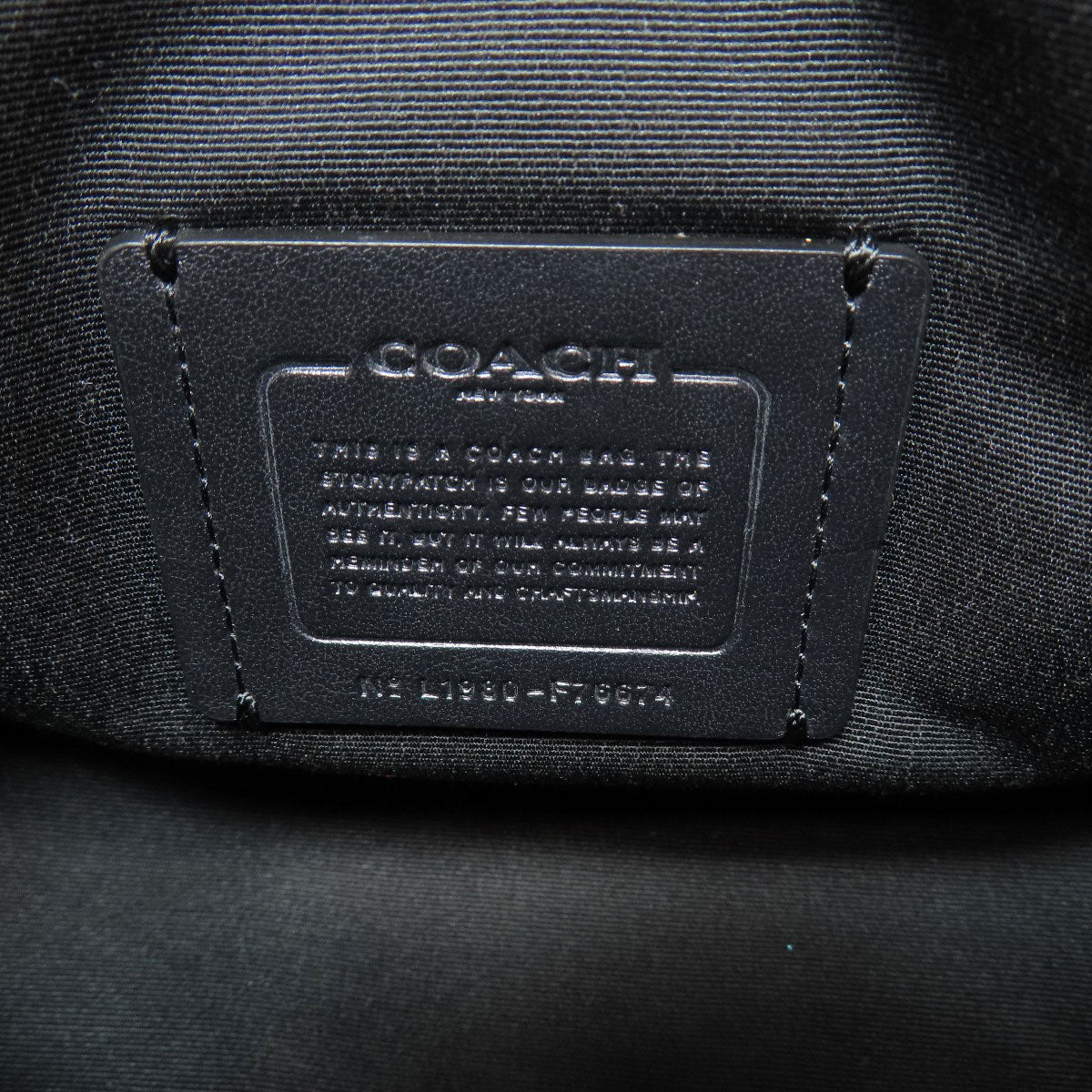 COACH コーチ F76674 シグネチャー ショルダーバッグ PVC レディース 中古