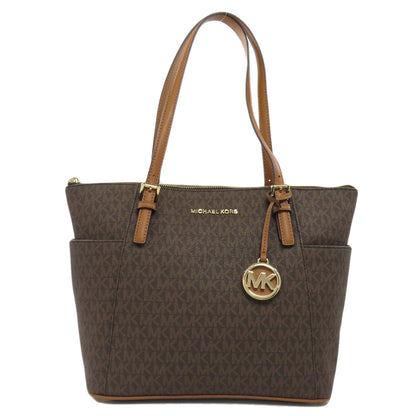 Michael Kors マイケルコース MKシグネチャー トートバッグ PVC レディース 中古