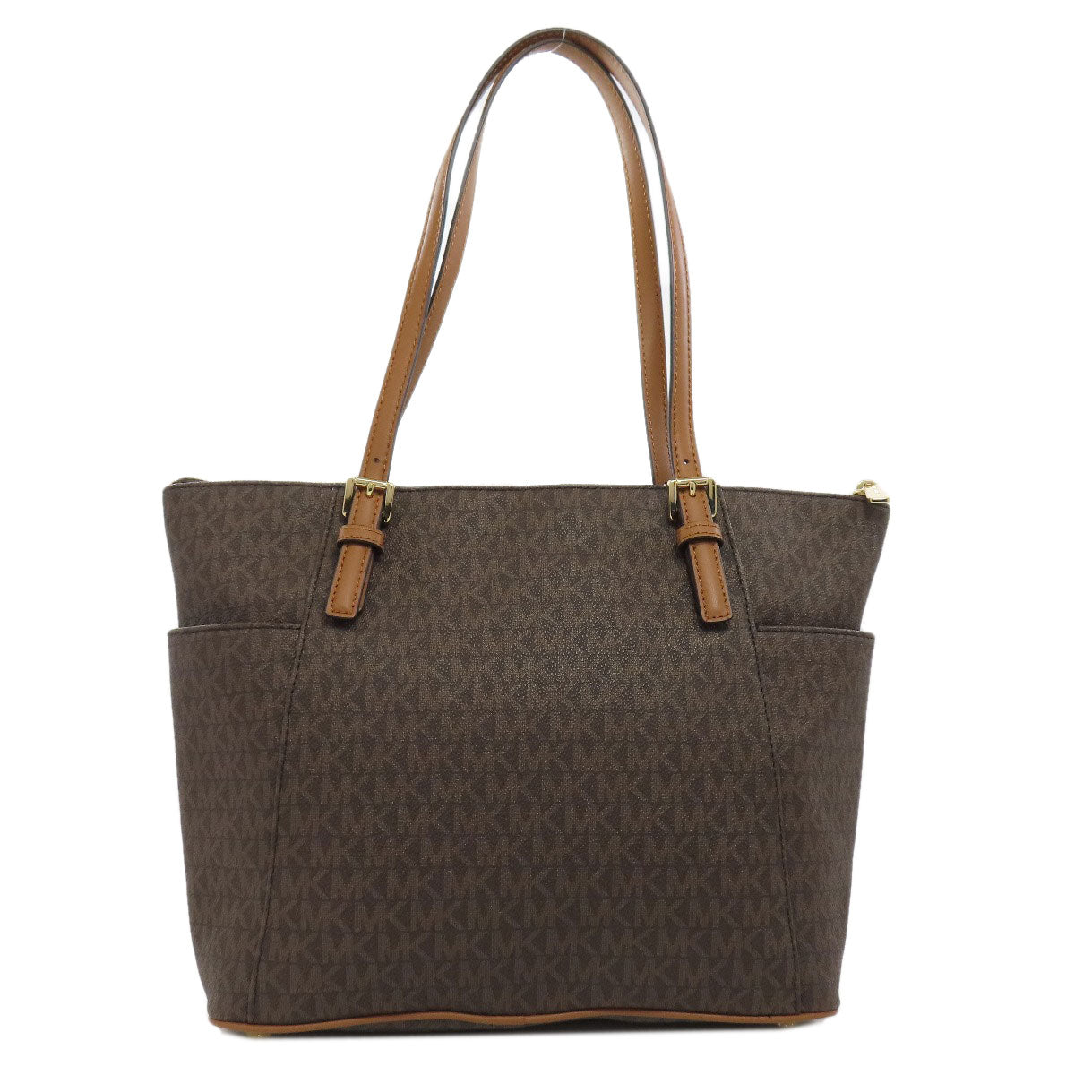 Michael Kors マイケルコース MKシグネチャー トートバッグ PVC レディース 中古