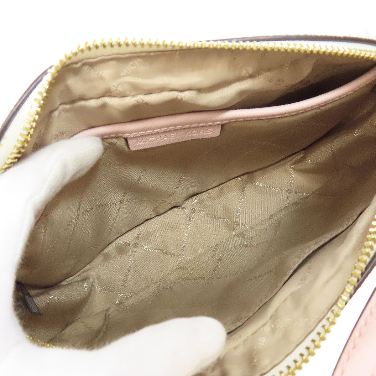 Michael Kors マイケルコース MKシグネチャー ショルダーバッグ PVC レディース 中古