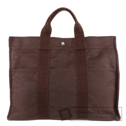HERMES エルメス エールラインMM トートバッグ キャンバス レディース 中古
