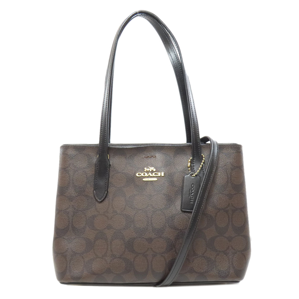 COACH コーチ 2WAY トートバッグ PVC レディース 中古