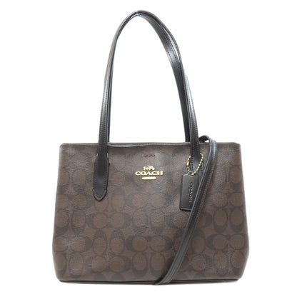 COACH コーチ 2WAY トートバッグ PVC レディース 中古