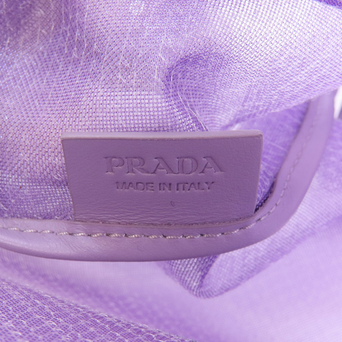 PRADA プラダ メッシュトート ハンドバッグ スパンコール レディース 中古