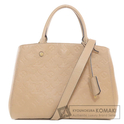LOUIS VUITTON ルイヴィトン M41152 モンテーニュMM ハンドバッグ アンプラント レディース 中古