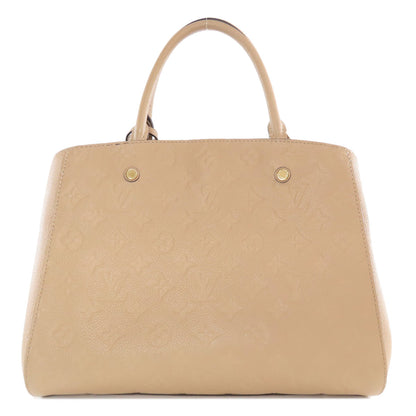LOUIS VUITTON ルイヴィトン M41152 モンテーニュMM ハンドバッグ アンプラント レディース 中古