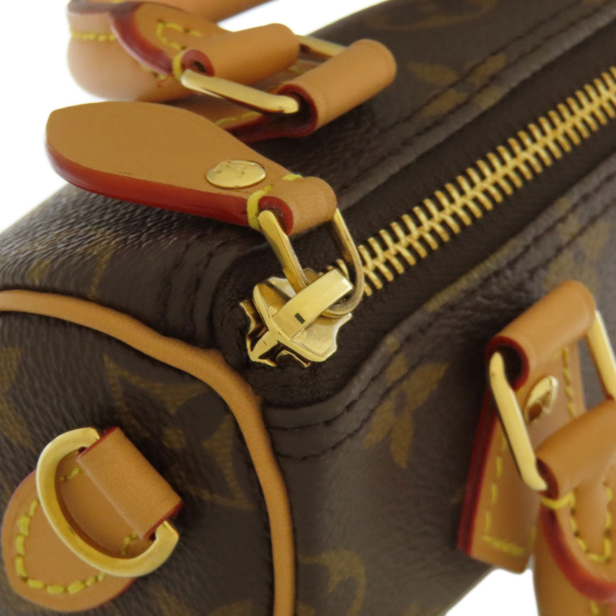 LOUIS VUITTON ルイヴィトン M81085 ナノ・スピーディ トートバッグ モノグラムキャンバス レディース 中古