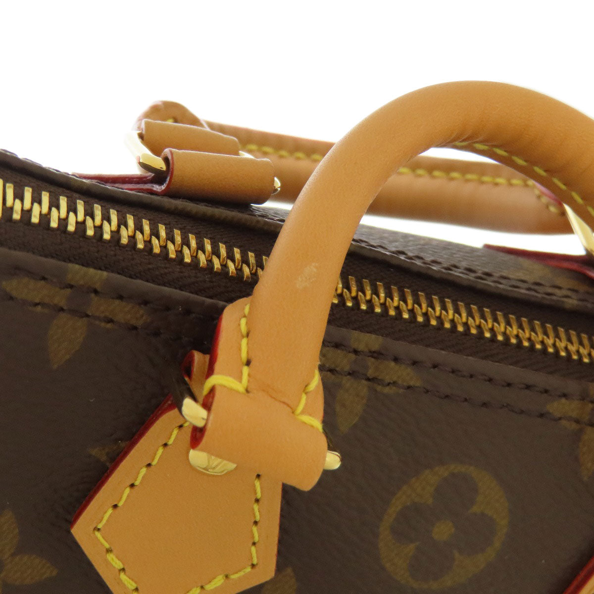 LOUIS VUITTON ルイヴィトン M81085 ナノ・スピーディ トートバッグ モノグラムキャンバス レディース 中古