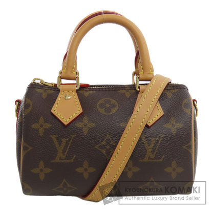 LOUIS VUITTON ルイヴィトン M81085 ナノ・スピーディ トートバッグ モノグラムキャンバス レディース 中古