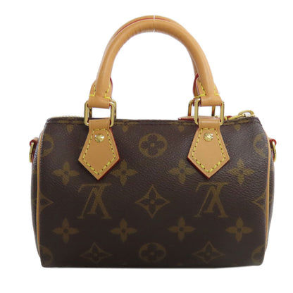 LOUIS VUITTON ルイヴィトン M81085 ナノ・スピーディ トートバッグ モノグラムキャンバス レディース 中古