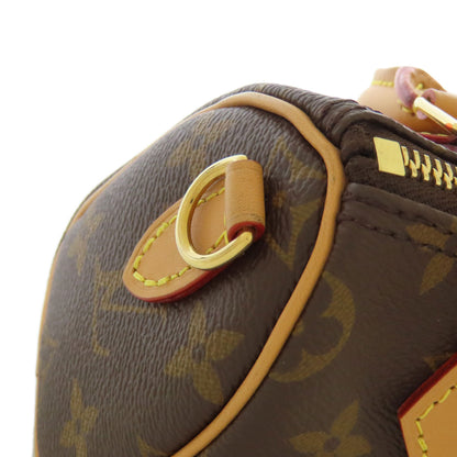 LOUIS VUITTON ルイヴィトン M81085 ナノ・スピーディ トートバッグ モノグラムキャンバス レディース 中古