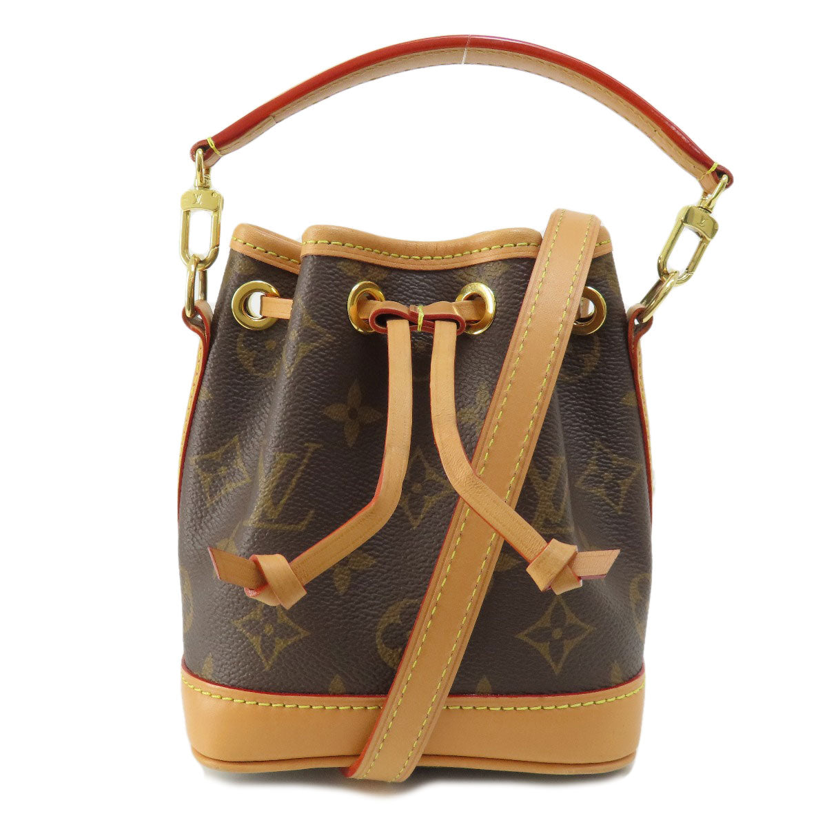 LOUIS VUITTON ルイヴィトン M81266 ナノ・ノエ ハンドバッグ モノグラムキャンバス レディース 中古