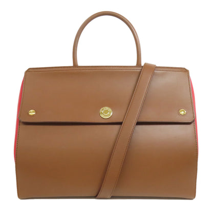 BURBERRY バーバリー 2WAY ハンドバッグ レザー レディース 中古