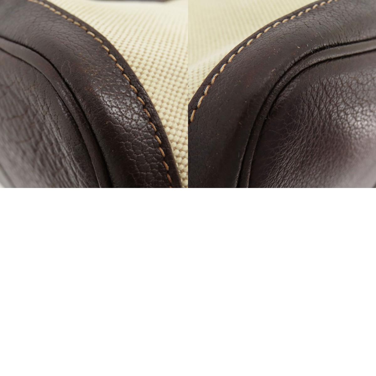 HERMES エルメス ガーデンパーティPM マロン シルバー金具 トートバッグ トワルアッシュ レディース 中古