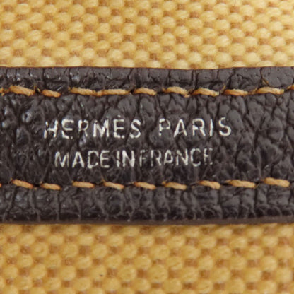 HERMES エルメス ガーデンパーティPM マロン シルバー金具 トートバッグ トワルアッシュ レディース 中古