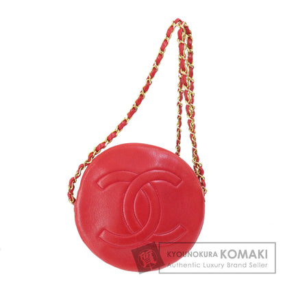 CHANEL シャネル ココマーク ゴールド金具 ショルダーバッグ ラムスキン レディース 中古