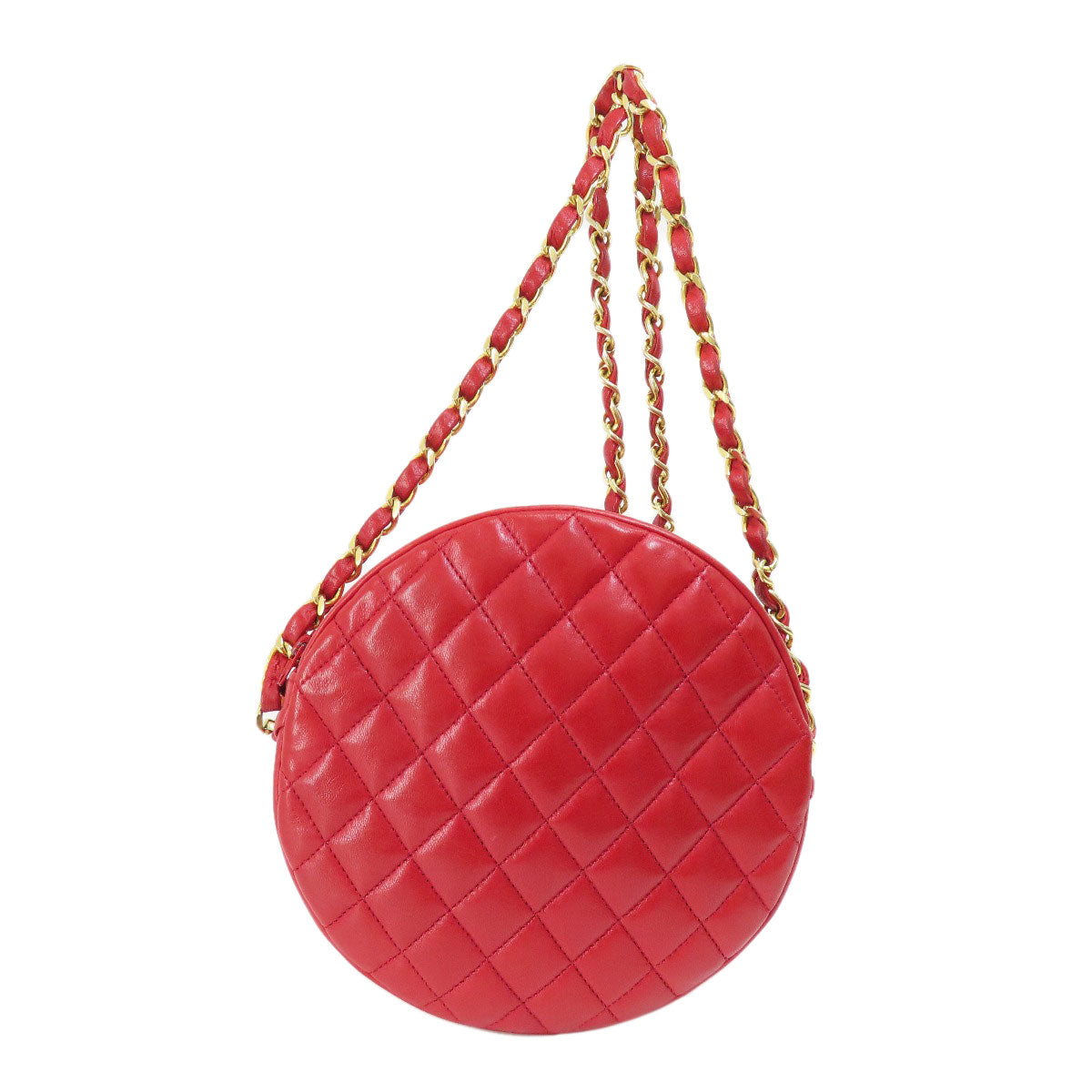CHANEL シャネル ココマーク ゴールド金具 ショルダーバッグ ラムスキン レディース 中古
