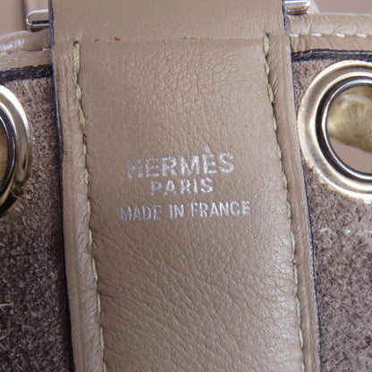 HERMES エルメス ランチ ワンショルダー トートバッグ カーフ レディース 中古