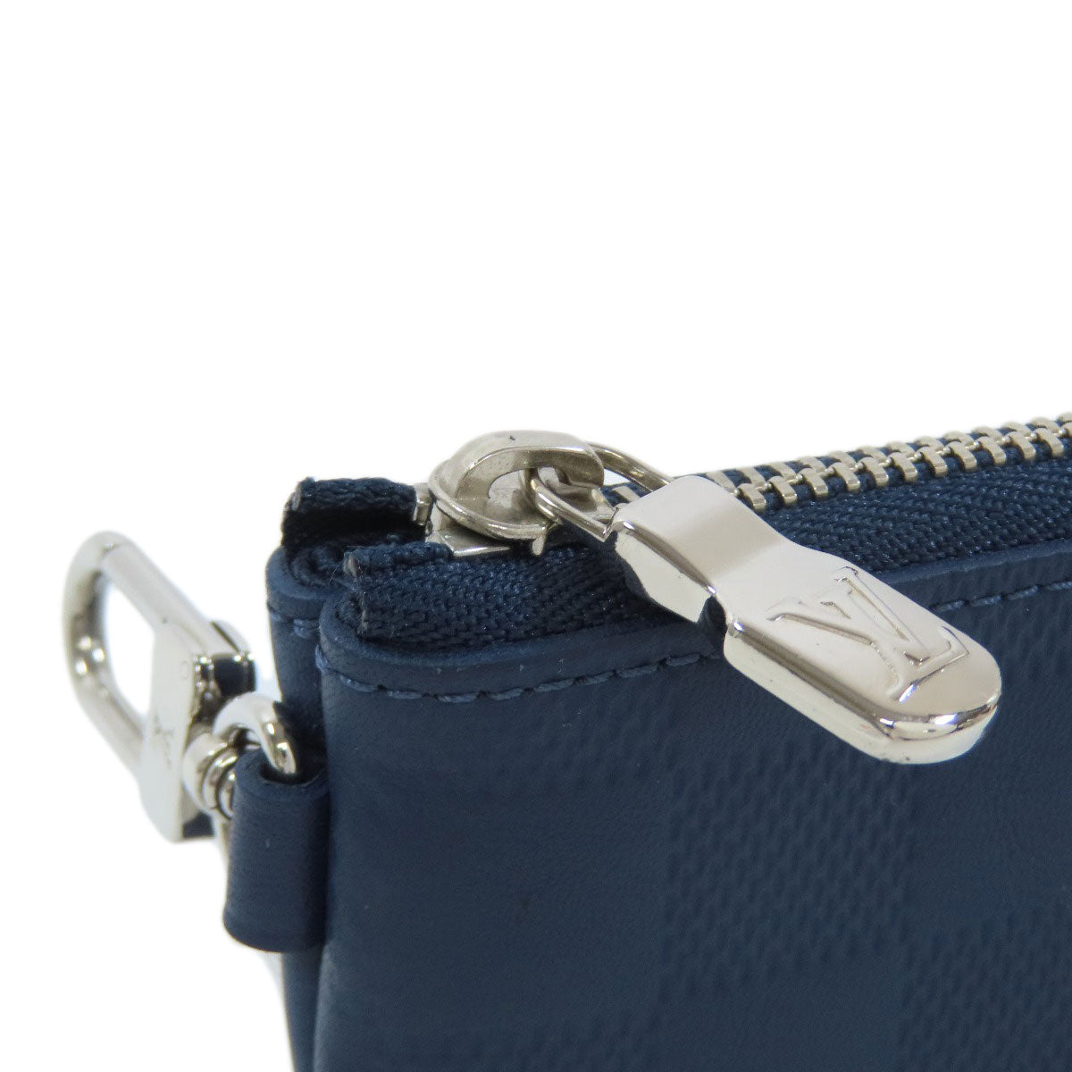 LOUIS VUITTON ルイヴィトン N40438 ポシェット・クレ コインケース ダミエアンフィニ レディース 中古