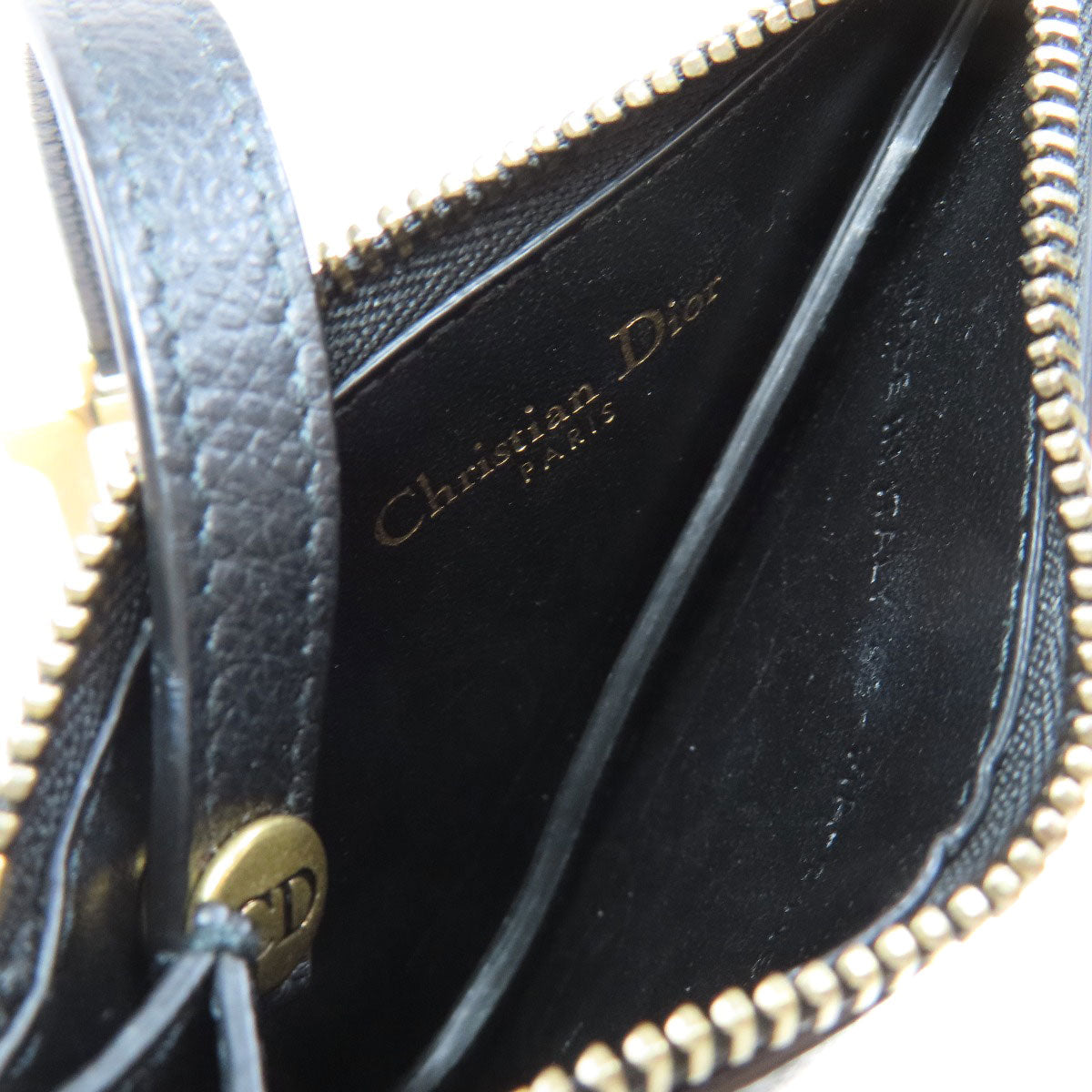 CHRISTIAN DIOR クリスチャンディオール サドル コインケース レザー レディース 中古