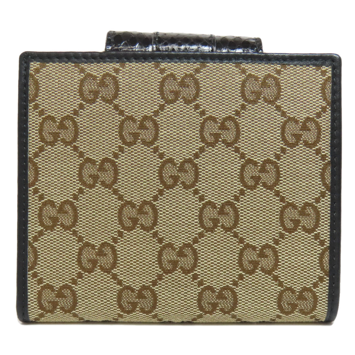 GUCCI グッチ 181669 GG 二つ折り財布（小銭入れあり） キャンバス レディース 中古