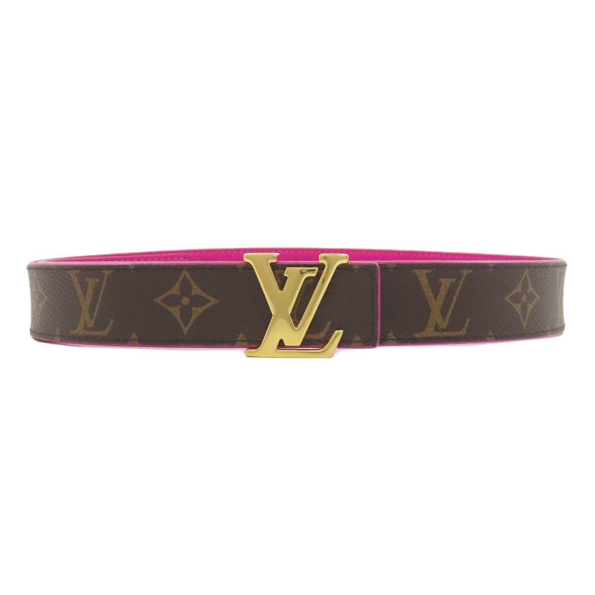 LOUIS VUITTON ルイヴィトン M0256 サンチュール LVイニシャル ベルト モノグラムキャンバス レディース 中古