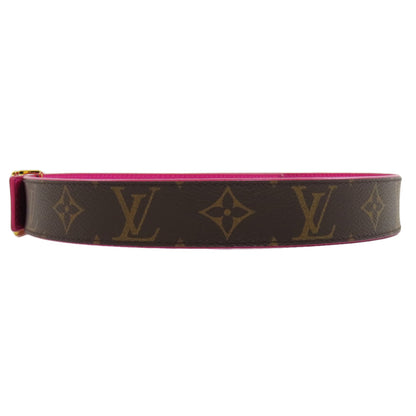 LOUIS VUITTON ルイヴィトン M0256 サンチュール LVイニシャル ベルト モノグラムキャンバス レディース 中古