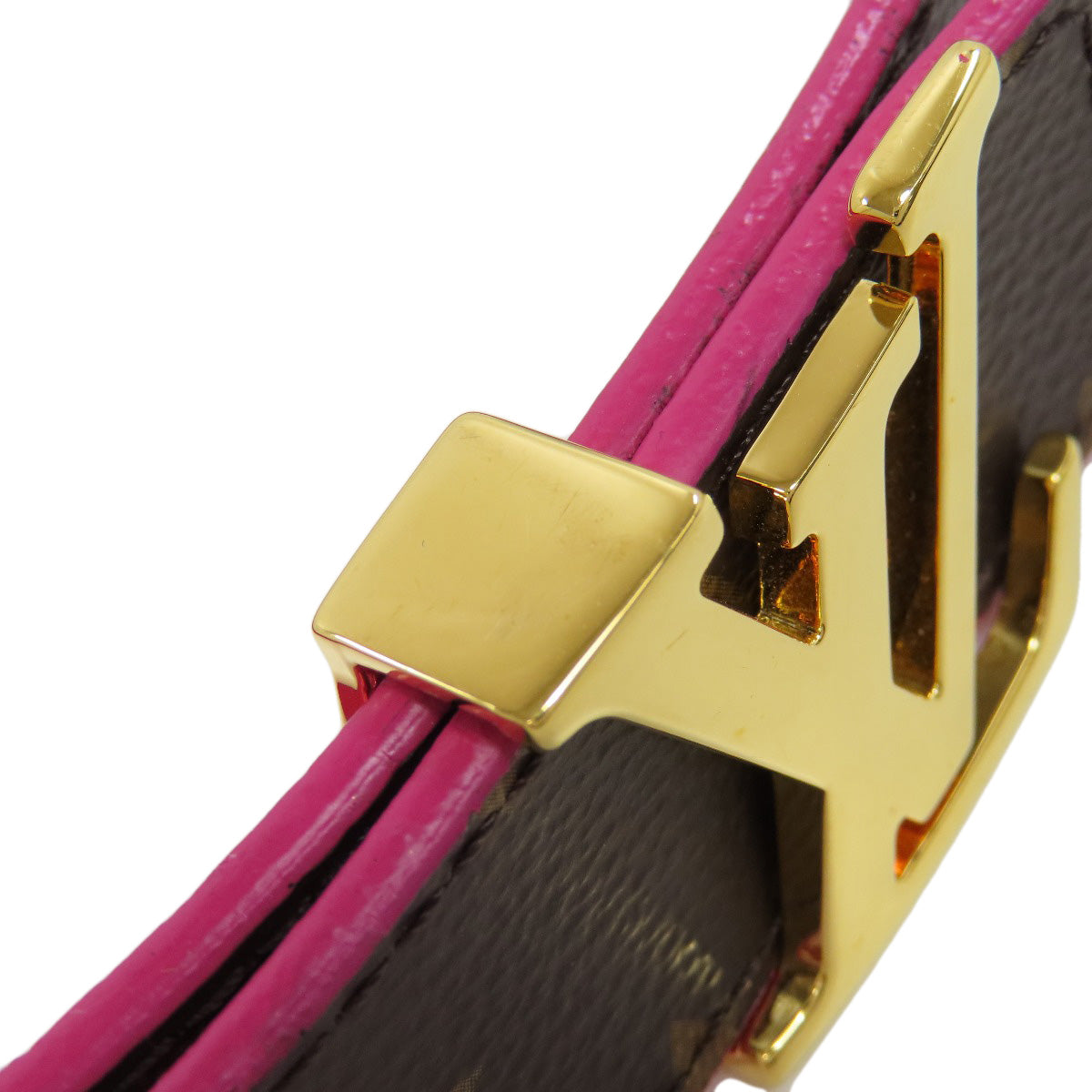 LOUIS VUITTON ルイヴィトン M0256 サンチュール LVイニシャル ベルト モノグラムキャンバス レディース 中古