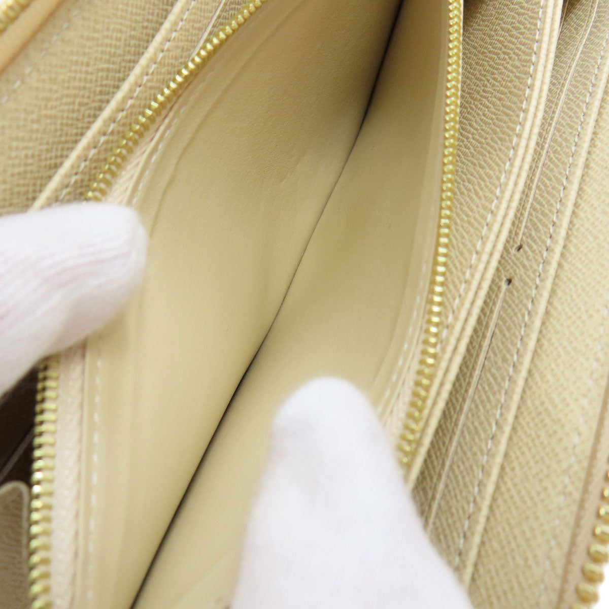 LOUIS VUITTON ルイヴィトン N41660 ジッピー・ウォレット 長財布（小銭入れあり） ダミエキャンバス レディース 中古