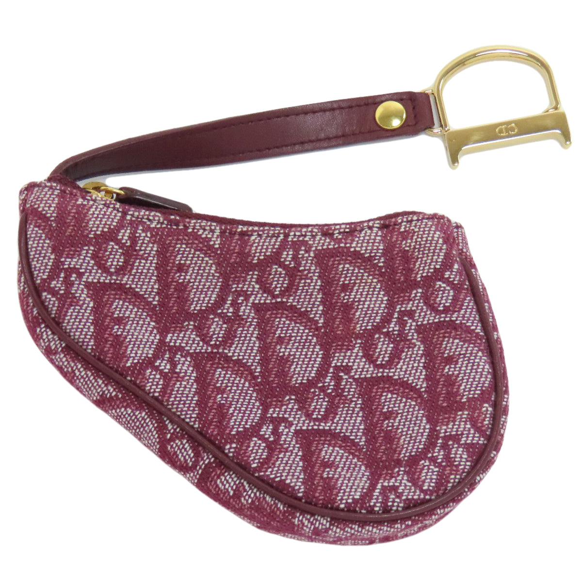 CHRISTIAN DIOR クリスチャンディオール サドル トロッター柄 コインケース キャンバス レディース 中古