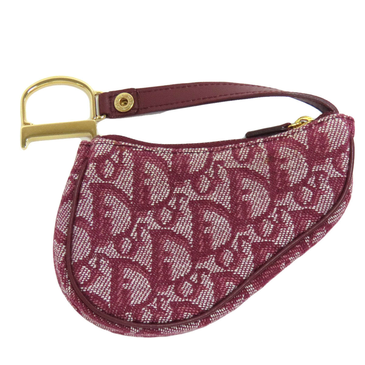 CHRISTIAN DIOR クリスチャンディオール サドル トロッター柄 コインケース キャンバス レディース 中古
