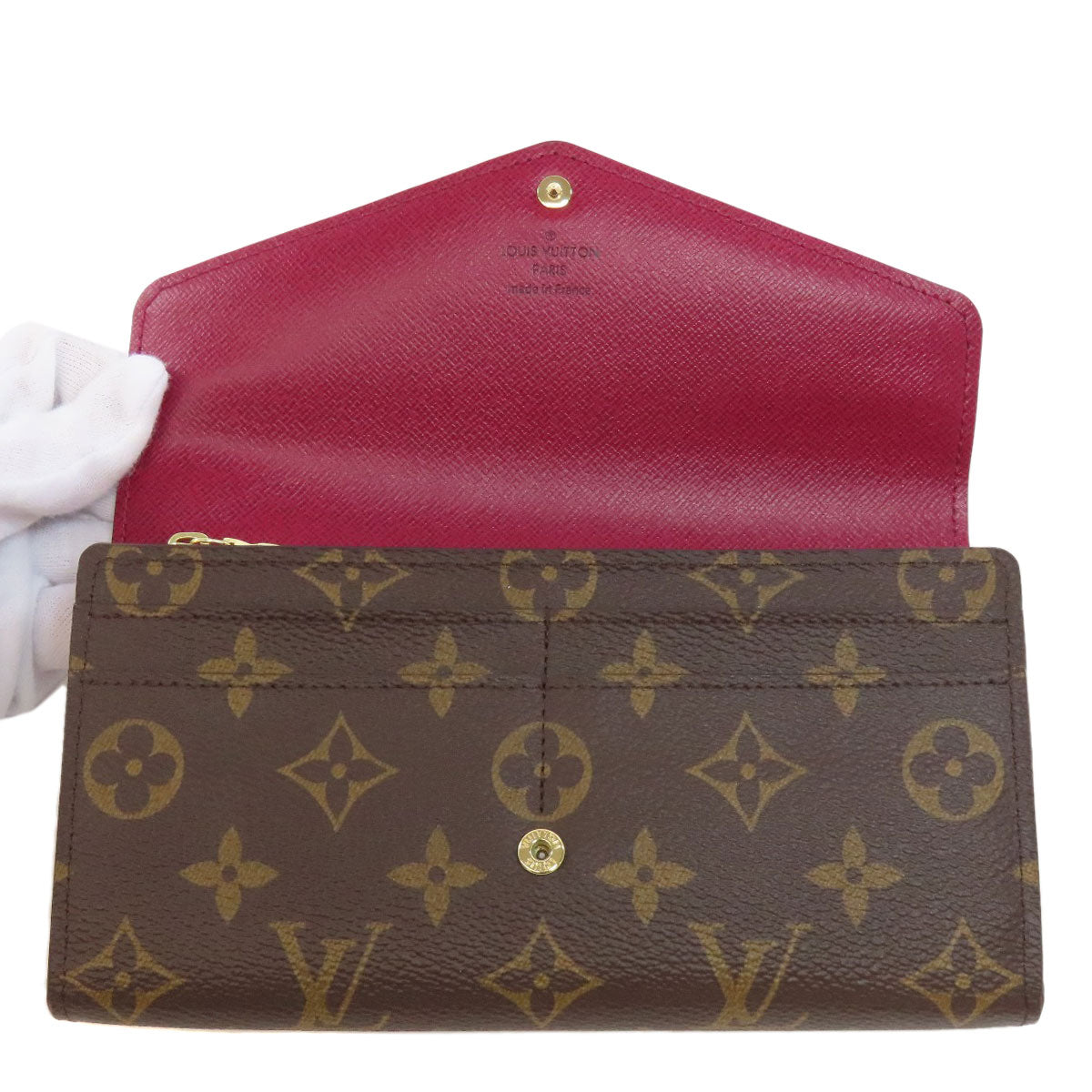LOUIS VUITTON ルイヴィトン M62234 ポルトフォイユ・サラ 長財布（小銭入れあり） モノグラムキャンバス レディース 中古