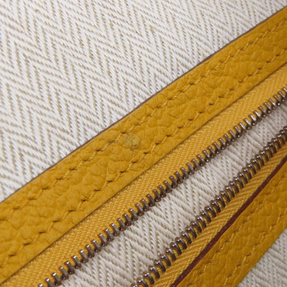 HERMES エルメス ガーデンパーティPM ジョーヌアンブル シルバー金具 トートバッグ カントリー レディース 中古