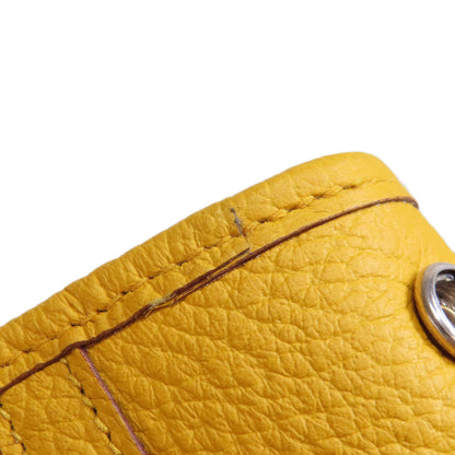 HERMES エルメス ガーデンパーティPM ジョーヌアンブル シルバー金具 トートバッグ カントリー レディース 中古