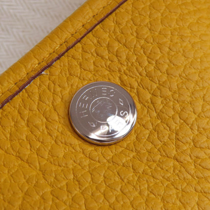 HERMES エルメス ガーデンパーティPM ジョーヌアンブル シルバー金具 トートバッグ カントリー レディース 中古