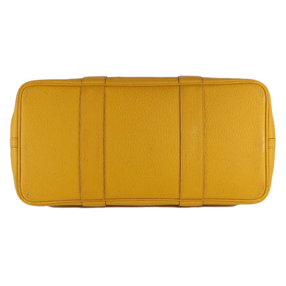 HERMES エルメス ガーデンパーティPM ジョーヌアンブル シルバー金具 トートバッグ カントリー レディース 中古