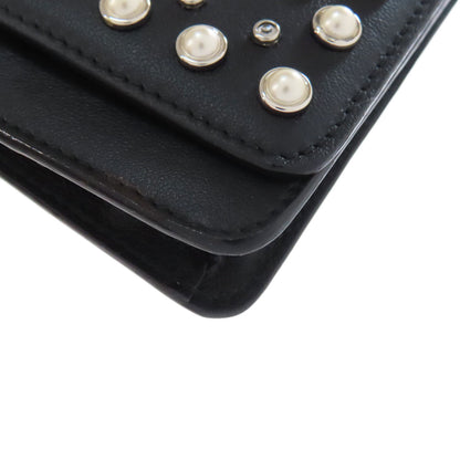 Jimmy Choo ジミーチュウ スタッズ チェーンウォレット 長財布（小銭入れあり） レザー レディース 中古