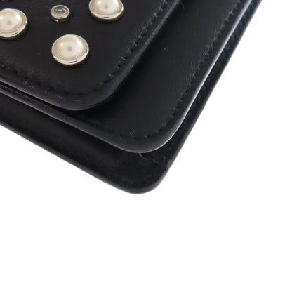 Jimmy Choo ジミーチュウ スタッズ チェーンウォレット 長財布（小銭入れあり） レザー レディース 中古