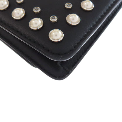 Jimmy Choo ジミーチュウ スタッズ チェーンウォレット 長財布（小銭入れあり） レザー レディース 中古