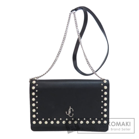 Jimmy Choo ジミーチュウ スタッズ チェーンウォレット 長財布（小銭入れあり） レザー レディース 中古