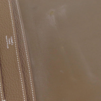 HERMES エルメス ドゴンGM エトープ シルバー金具 長財布（小銭入れあり） トゴ レディース 中古